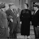 Larry, Curly, Minerva Urecal and Moe in the house in "They Stooge to Conga"